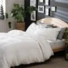 Habitat Cotton Waffle Plain White Bedding Set - Single -Home Sales Store 9607064 R Z001A