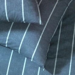 Habitat Cotton Modern Country Stripe Navy Bedding Set-Single -Home Sales Store 9608740 R Z003A