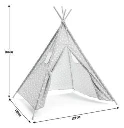 Habitat Kids Grey Stars Teepee Tent -Home Sales Store 9611005 R E001