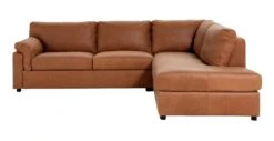 Habitat Florence LeatherRight Hand Corner Chaise Sofa - Tan -Home Sales Store 9611586 R Z002A