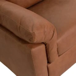 Habitat Florence LeatherRight Hand Corner Chaise Sofa - Tan -Home Sales Store 9611586 R Z009A
