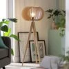 Habitat Achille Ash Wooden Tripod Floor Lamp - Oak -Home Sales Store 9615489 R Z001A