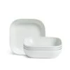 Habitat Riko Square 4 Piece Pasta Bowls - White -Home Sales Store 9615678 R Z001A