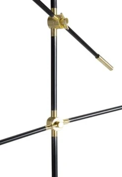 Habitat Jalonee Double Arm Floor Lamp - Black & Brass -Home Sales Store 9616127 R Z003A