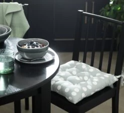 Habitat Spot Pack Of 2 Seat Cushion - Grey And White 6 Habitat Spot Pack Of 2 Seat Cushion - Grey And White -Home Sales Store 9616787 R Z001C