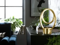 Habitat Pill Metal LED Table Lamp - Brushed Brass -Home Sales Store 9618761 R Z003C