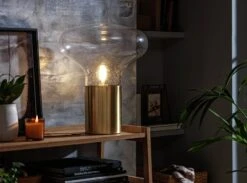 Habitat Marlow Glass Table Lamp - Gold -Home Sales Store 9622977 R Z002C