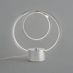 Habitat Pill Metal LED Table Lamp - Brushed Chrome -Home Sales Store 9625345 R Z002C