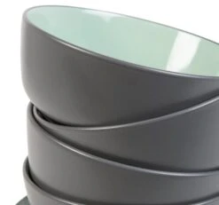 Habitat Two Tone 16 Piece Stoneware Dinner Set 12 Habitat Two Tone 16 Piece Stoneware Dinner Set -Home Sales Store 9626997 R Z004A