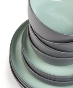 Habitat Two Tone 16 Piece Stoneware Dinner Set 13 Habitat Two Tone 16 Piece Stoneware Dinner Set -Home Sales Store 9626997 R Z005A