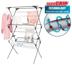 Minky Sure Grip 21m 3 Tier Extra Wide Indoor Airer -Home Sales Store 9629884 R Z002A