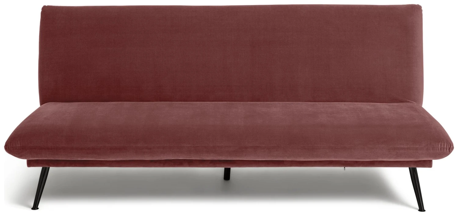 Habitat Matteo Velvet Sofa Bed - Pink 3 Habitat Matteo Velvet Sofa Bed - Pink