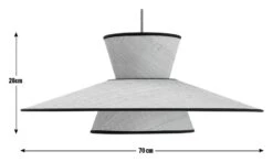 Habitat Otto 2 Tier Pendant Shade - Natural -Home Sales Store 9636561 R E001