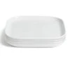 Habitat Riko Square 4 Piece Dinner Plates - White -Home Sales Store 9637694 R Z001A