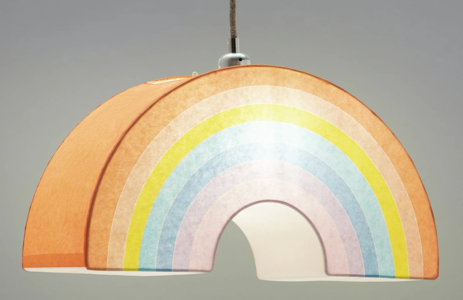 Habitat Kids Rainbow Paper Shade - Multicoloured 5 Habitat Kids Rainbow Paper Shade - Multicoloured - Image 3