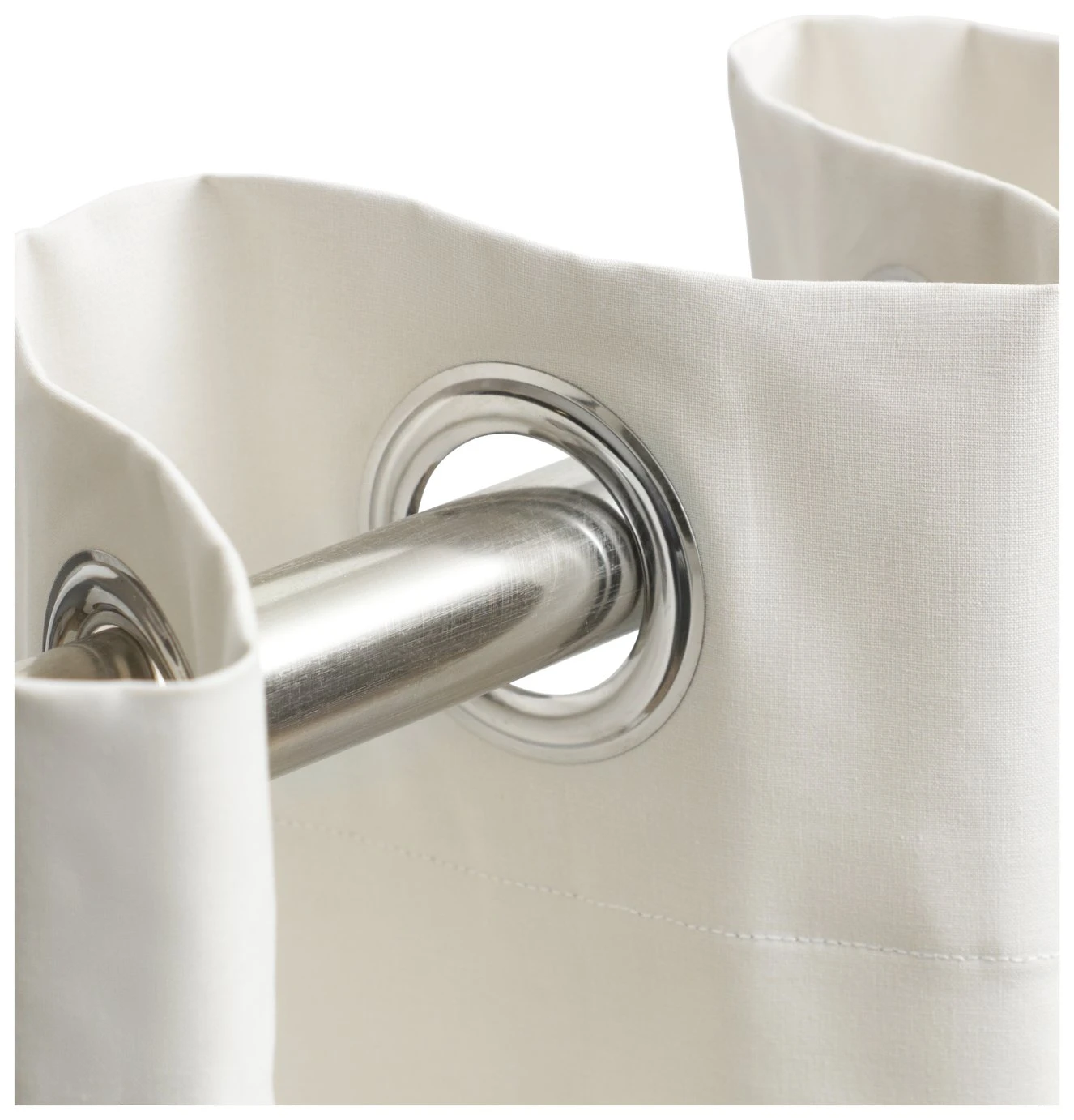 Habitat Blackout Eyelet Curtain - Cream 3 Habitat Blackout Eyelet Curtain - Cream