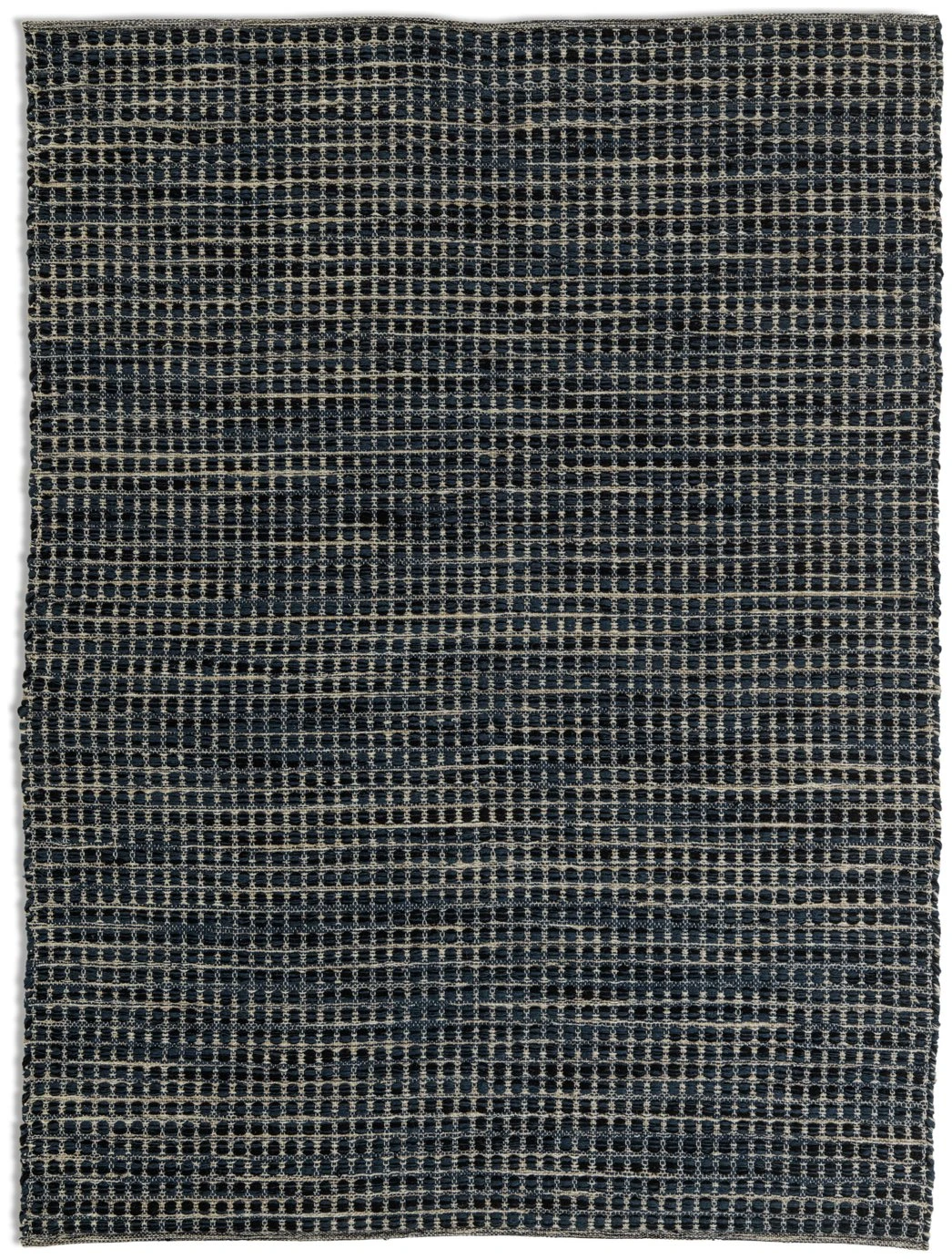Habitat Leonardo Flatweave Wool Rug - Navy Blue - 170x240cm 3 Habitat Leonardo Flatweave Wool Rug - Navy Blue - 170x240cm