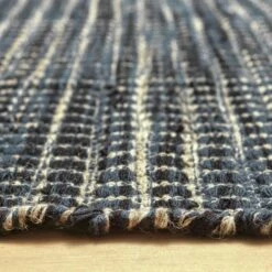 Habitat Leonardo Flatweave Wool Rug - Navy Blue - 170x240cm 10 Habitat Leonardo Flatweave Wool Rug - Navy Blue - 170x240cm -Home Sales Store 9645631 R Z002C