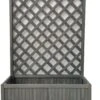 Large Lattice Wooden Planter - Grey 2 Large Lattice Wooden Planter - Grey -Home Sales Store 9650585 R Z001A