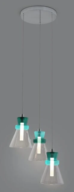 Habitat Vivian Glass 3 Light LED Ceiling Light - Green 14 Habitat Vivian Glass 3 Light LED Ceiling Light - Green -Home Sales Store 9656125 R Z002C