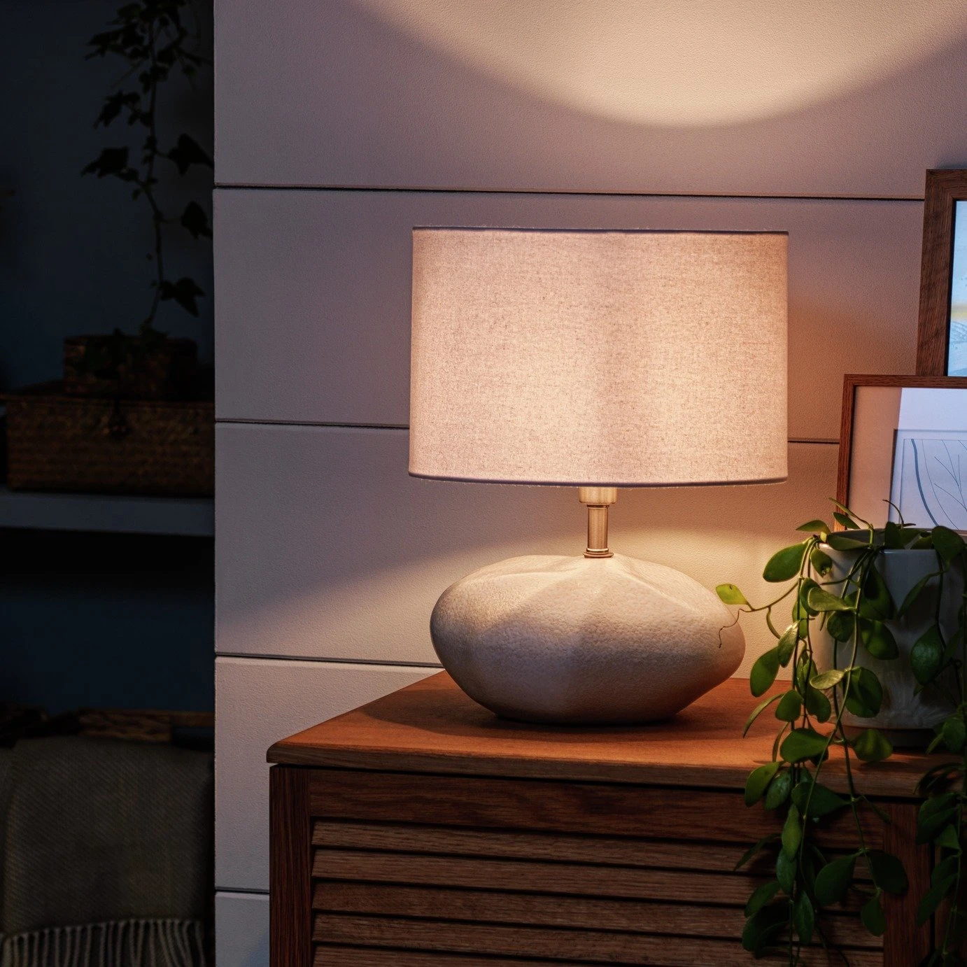 Habitat Ima Pebble Table Lamp - White 3 Habitat Ima Pebble Table Lamp - White